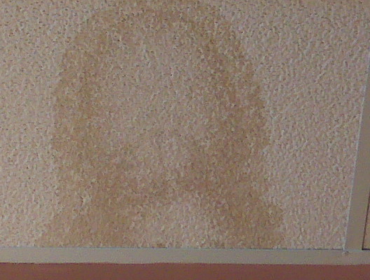 Jesus in the ceiling closeup